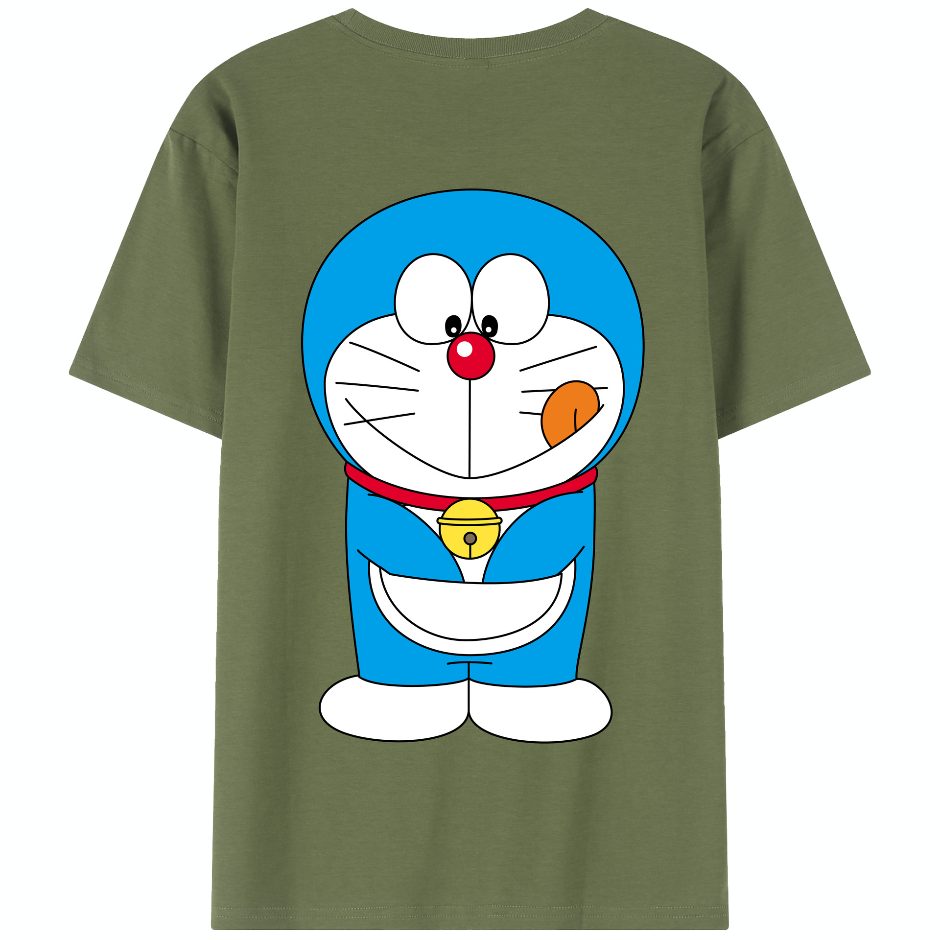 （画像用） ドラえもん Doraemon 綿100％半袖Tシャツ（背面プリント）